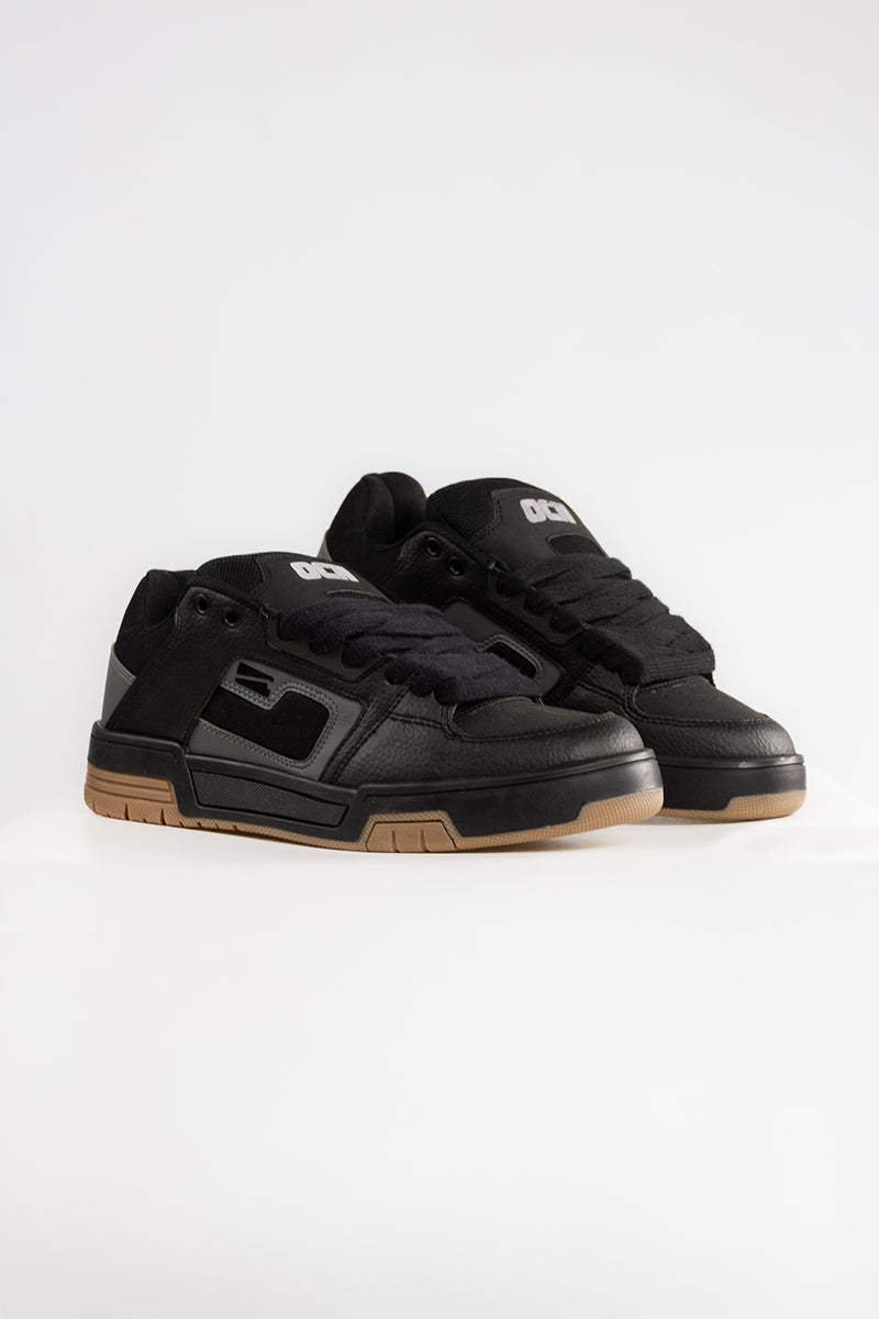 Ocn Kaos Black Grey Sneakers - Men's Running Shoes for Gym & Casual Wear | Outlet Sale