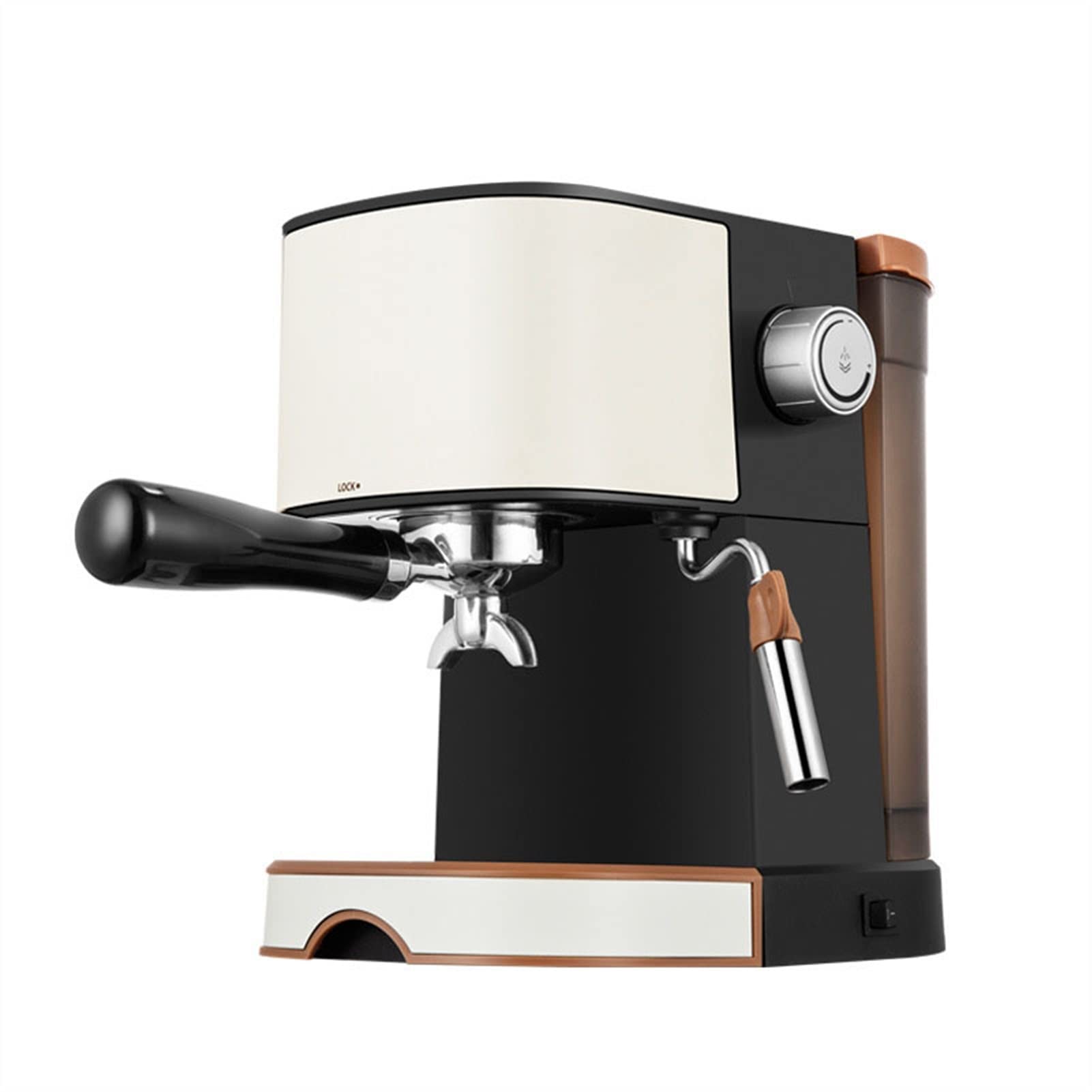 15 Bar Espresso Machine with Milk Frother - 850W High Performance for Espresso, Cappuccino, Latte & Macchiato - 1000ml Removable Water Tank, Leak-Proof Design - Perfect for Home Baristas & Coffee Lovers (Ideal for Morning Brews, Entertaining Guests & Coffee Shops)