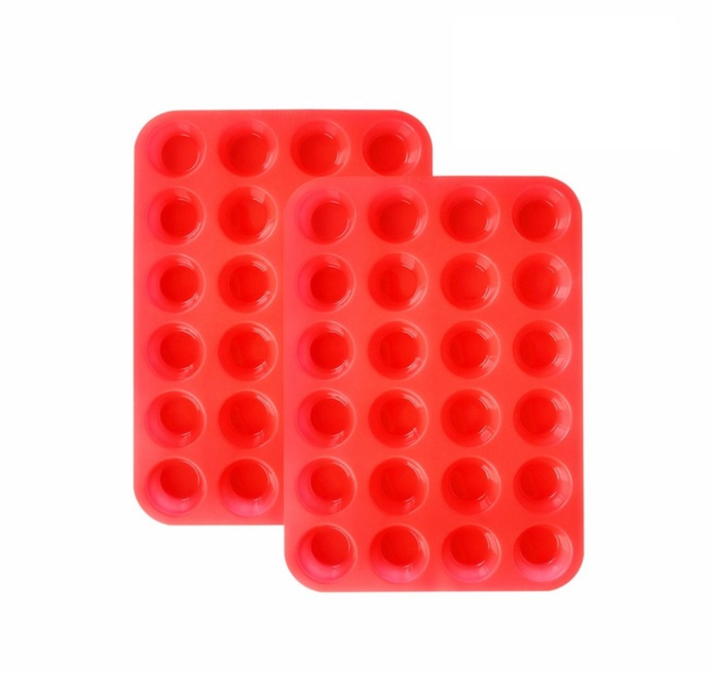Non-Stick Silicone Muffin Pan - 12 Cup Regular Size Cupcake Baking Mold for Perfect Muffins & Cupcakes - Ideal for Home Baking, Parties & Holiday Treats