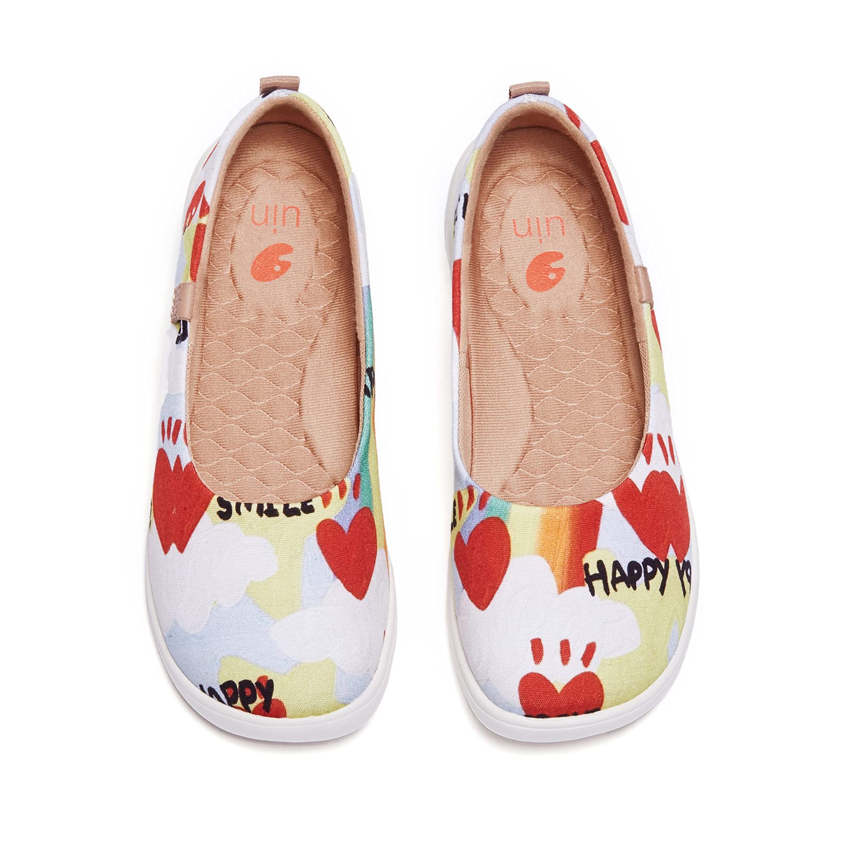UIN Women's Art Painted Ballet Flats - Pointed Toe Slip On Loafers for Women | Lightweight Comfort Casual Shoes for Travel, Work & Everyday Wear