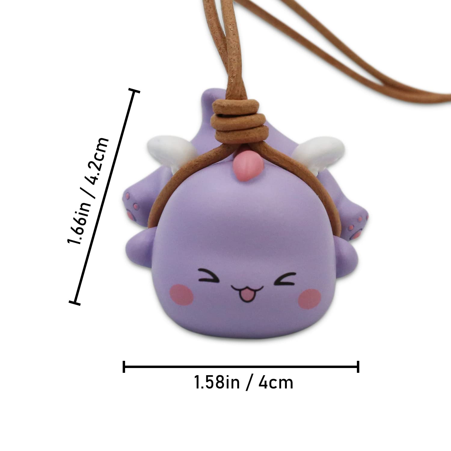 Swinging Dinosaur Car Hanging Ornament - Cute Purple Dinosaur Pendant for Rear View Mirror, Fun Car Decor Accessories, Perfect for Kids' Rooms and Party Decorations
