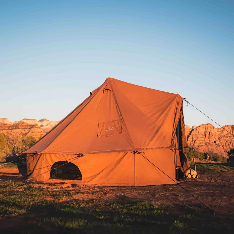 10' Regatta Bell Tent - Waterproof Canvas Camping Tent for Outdoor Adventures, Family Gatherings & Glamping