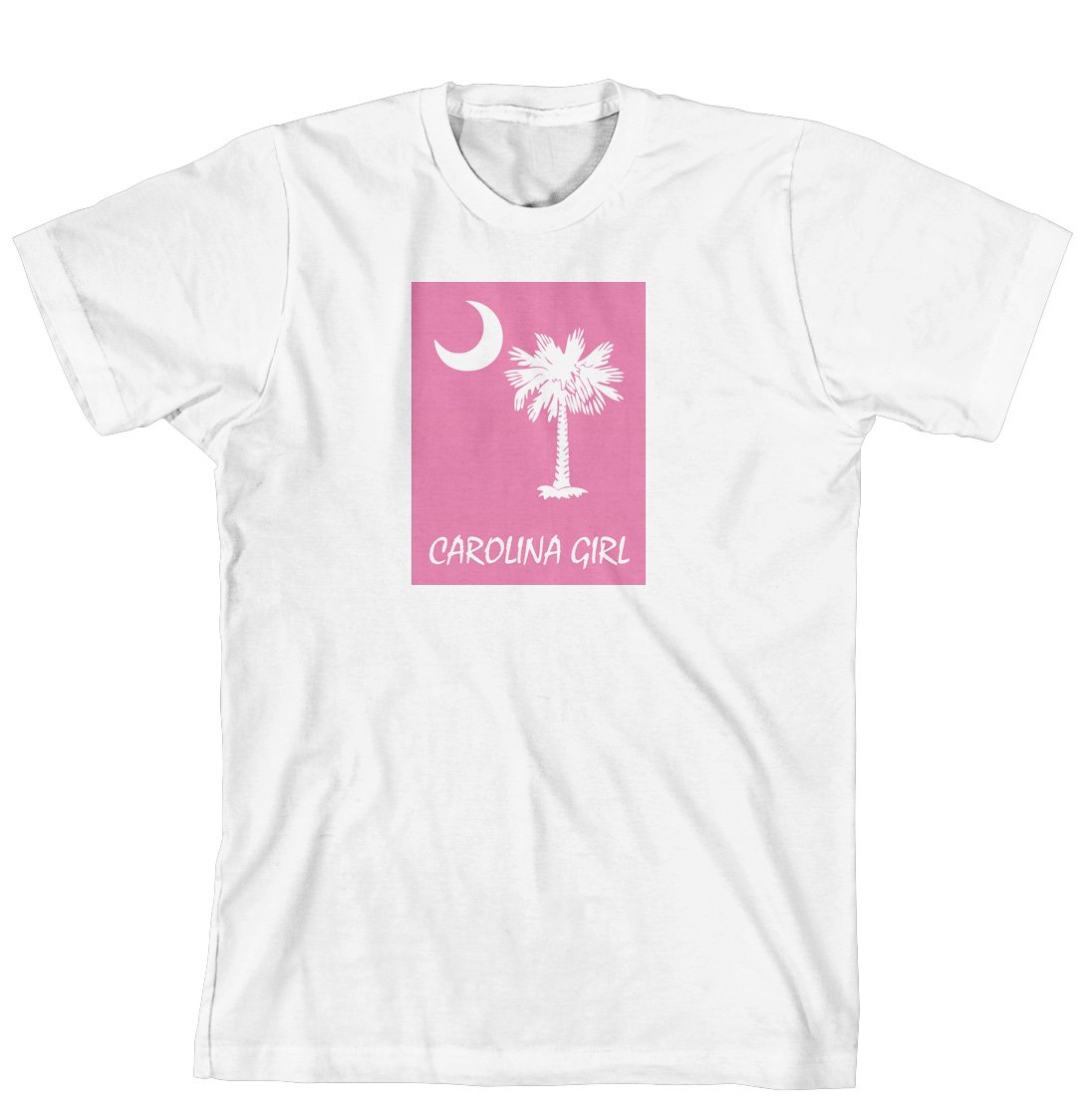 Carolina Girl Palmetto & Moon Graphic T-Shirt - Soft Cotton Tee for Women | Perfect for Casual Wear, Beach Outings & Southern Pride Events