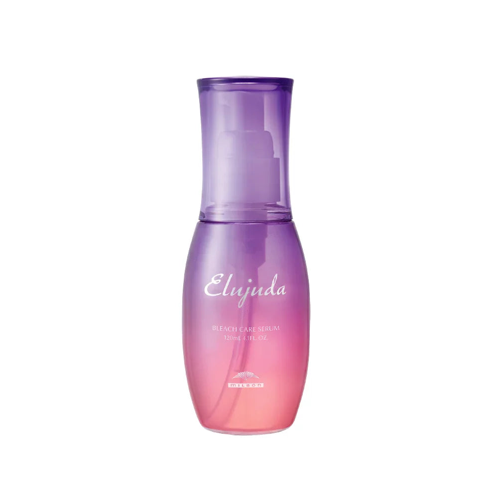 Milbon Elujuda Bleach Care Serum - Professional Hair Treatment for Bleached & Damaged Hair (120ml) | Repair & Protect Color-Treated Hair at Home or Salon