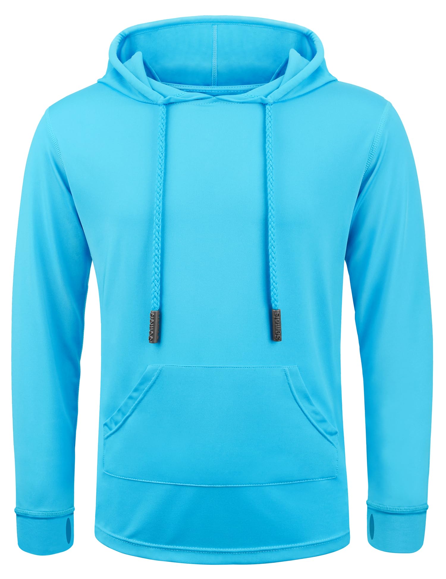 UPF 50+ Boys Rash Guard Swim Shirt - Long Sleeve Sun Protection Hoodie for Kids Fishing, Beach & Watersports with Pocket - Ideal for Swimming, Surfing and Outdoor Summer Activities