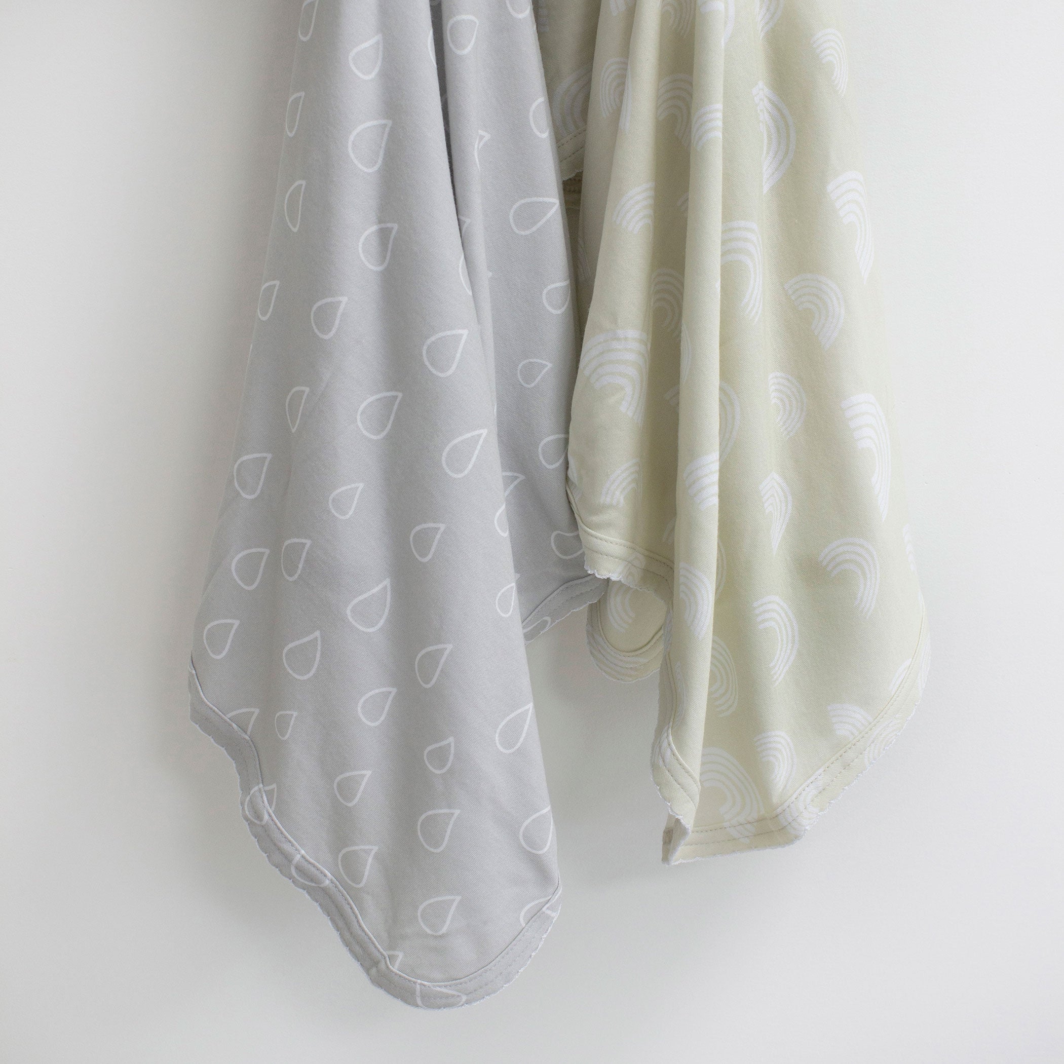 Nordic 2-Pack Jersey Wrap in Grey & Sand - Cozy & Stylish for Home, Office, and Travel