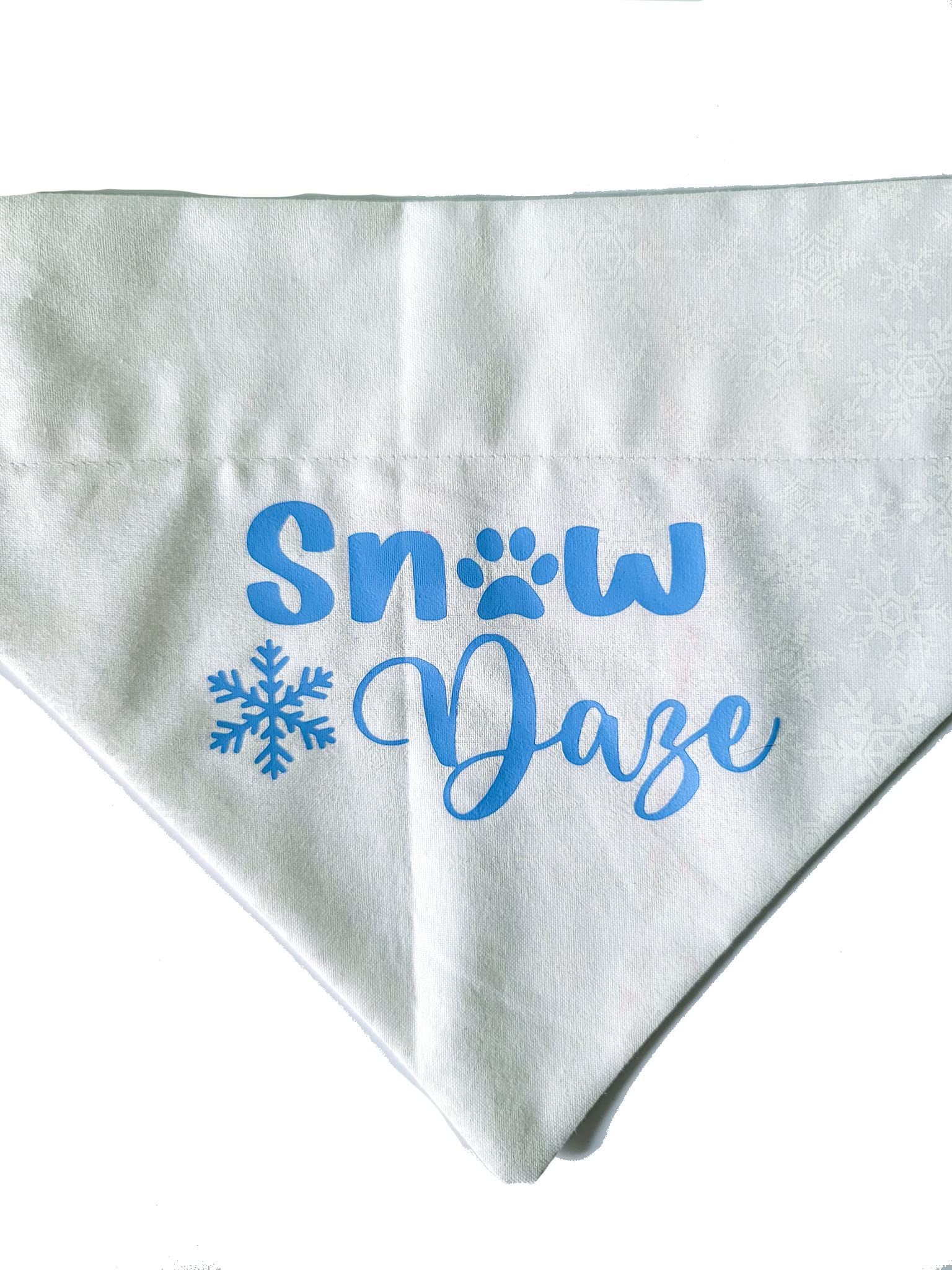 Snow Daze Over-the-Collar Dog Bandana for Medium Dogs - Slip-On Design Fits Existing Collars | Perfect for Winter Walks & Holiday Photos