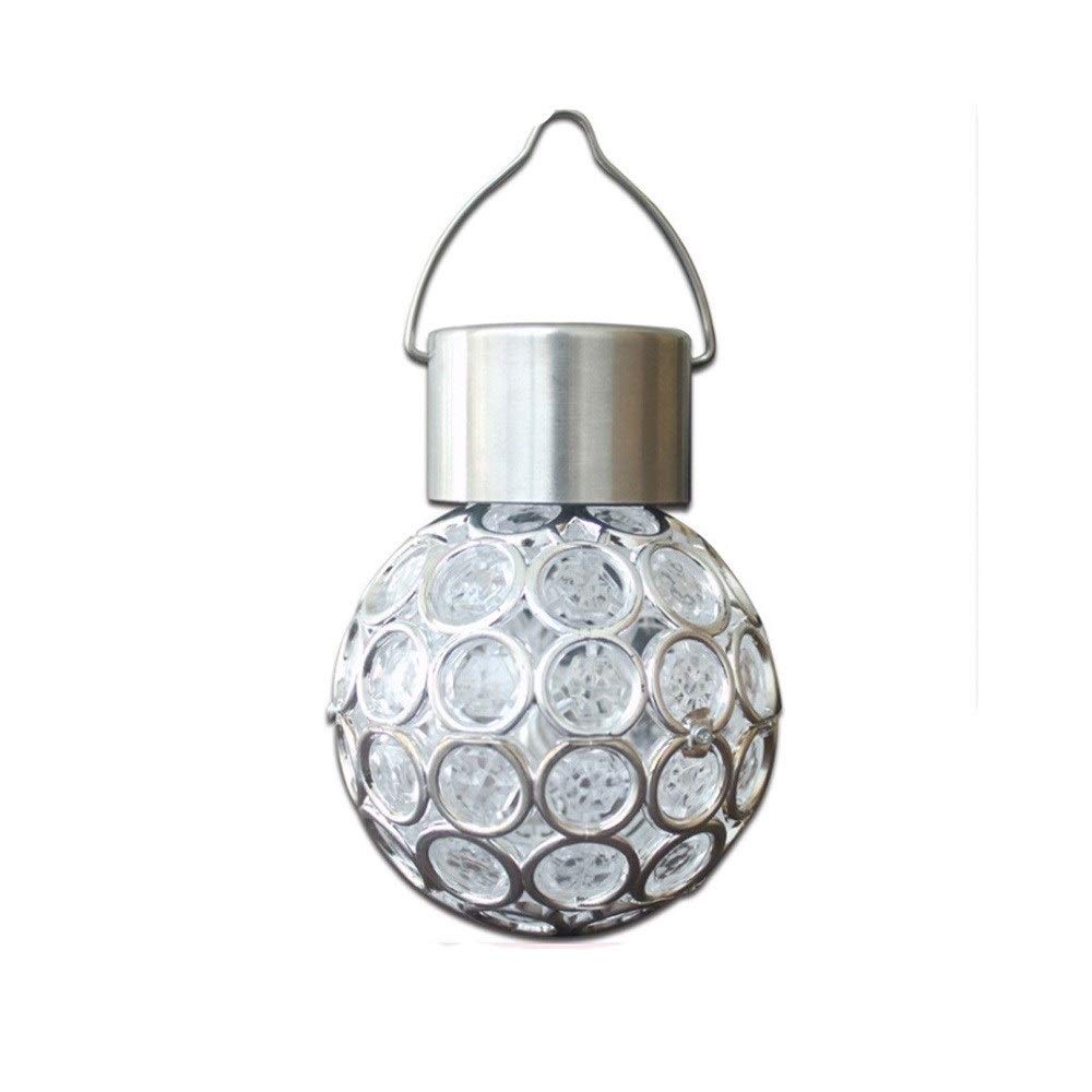 Waterproof Solar LED Round Ball Lights - Outdoor Garden, Camping, Patio Hanging Decor with Rotatable Hook - Perfect for Backyard, Pathway, and Party Lighting