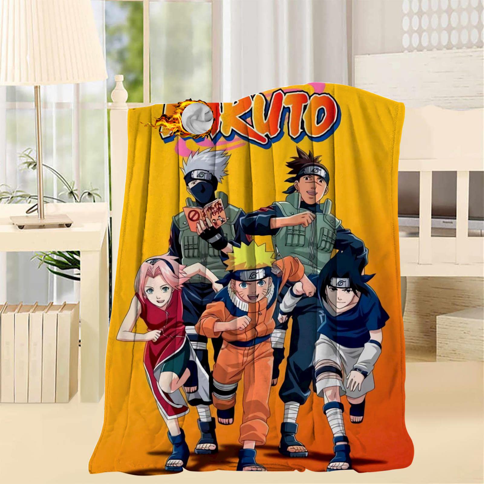 Polhcuoy Anime Throw Blanket - Soft Plush Fleece Blanket 40x50 Inches for Couch, Sofa & Bed - Warm Cozy Blanket for Living Room, Bedroom & Travel - Perfect Gift for Anime Fans