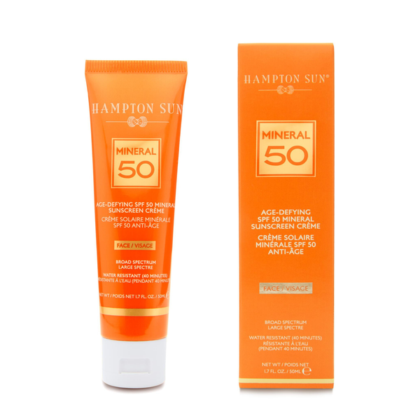 SPF 50 Age Defying Mineral Face Cream - 1.7 oz | Natural Sun Protection & Anti-Aging Moisturizer for Daily Skincare Routine