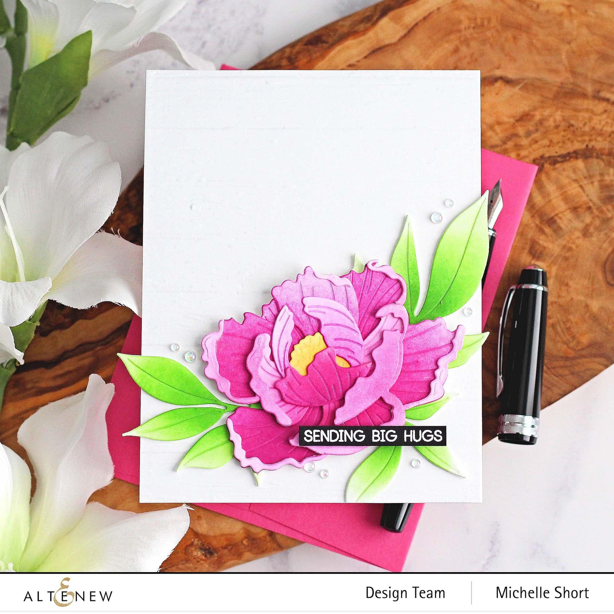 Open Peony Layering Die Set for DIY Paper Flowers - Perfect for Scrapbooking, Card Making & Home Decor Crafts
