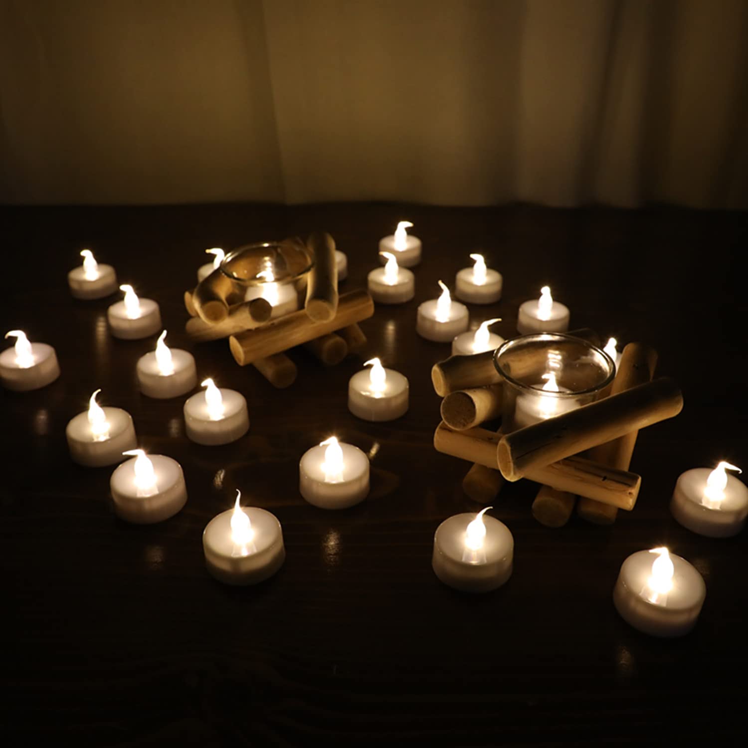 Flameless LED Tea Light Candles with Remote Control & Timer - Battery Operated Flameless Candles for Home Decor, Wedding, Party, Christmas - 12 Pack - Perfect for Centerpieces, Votives, and Romantic Ambiance