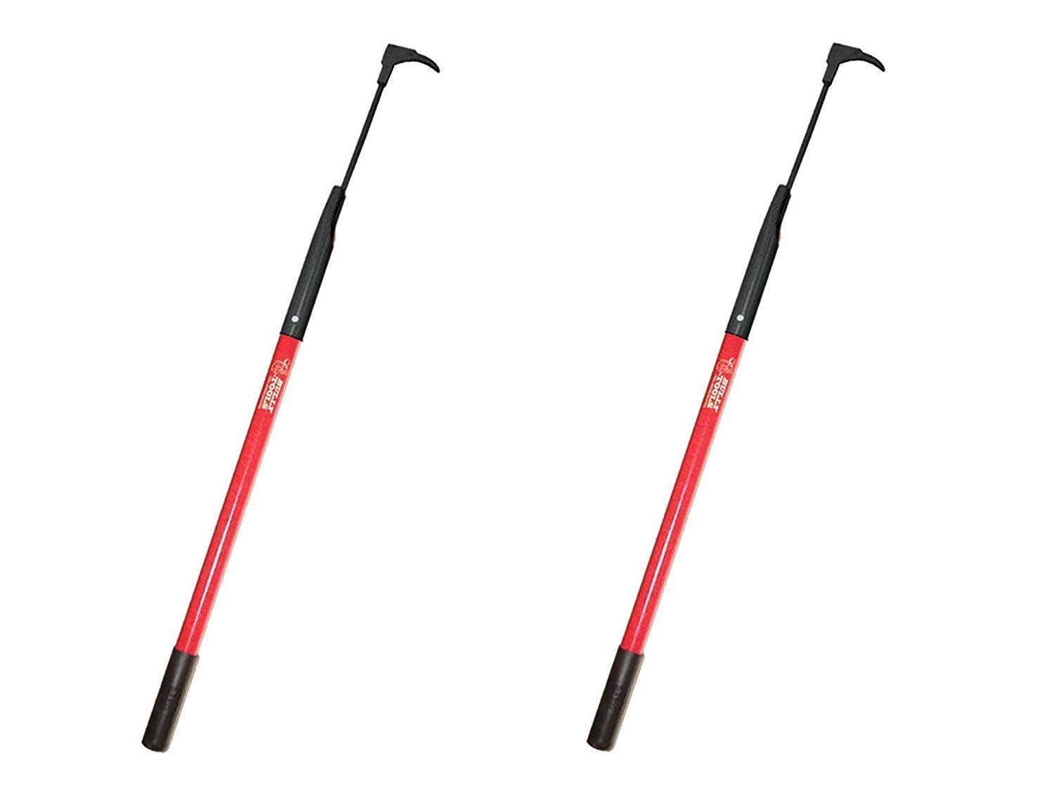 Bully Tools 92395 7-Gauge 3-Inch Heavy Duty Bean Hook & Paver Weeder with Dual-Sided Blade - 2 Pack - Perfect for Gardening, Landscaping & Weed Removal