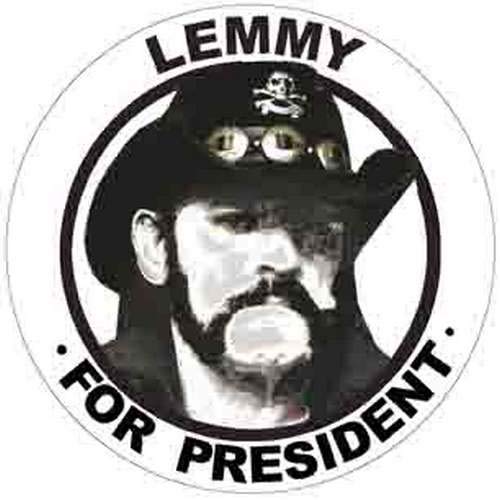 Lemmy For President Vintage Decal Sticker - Rock Music Souvenir for Skateboard, Laptop & DIY Projects - Perfect for Music Fans, Skateboard Decoration & Personalizing Devices