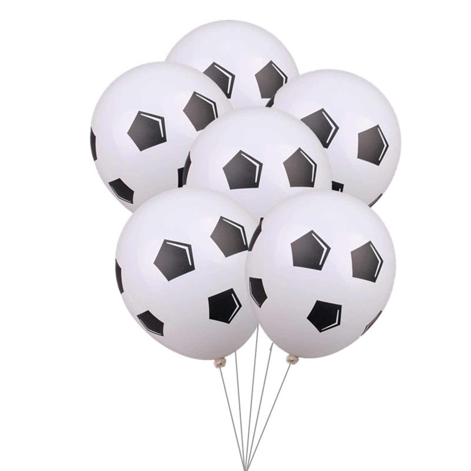 12 Inch Soccer Ball Latex Balloons - 100 Pack for Football Themed Parties, Birthday Decorations & Holiday Celebrations - Perfect for Sports Events, Game Day Decor & Team Spirit Activities