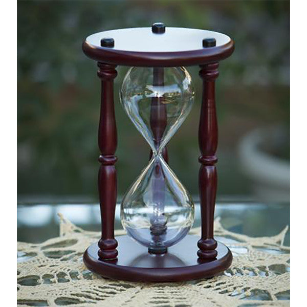 Premium Cherry Hourglass Kit - Elegant Sand Timer for Home Decor, Office Desk, and Meditation - Perfect Gift for Stress Relief & Time Management