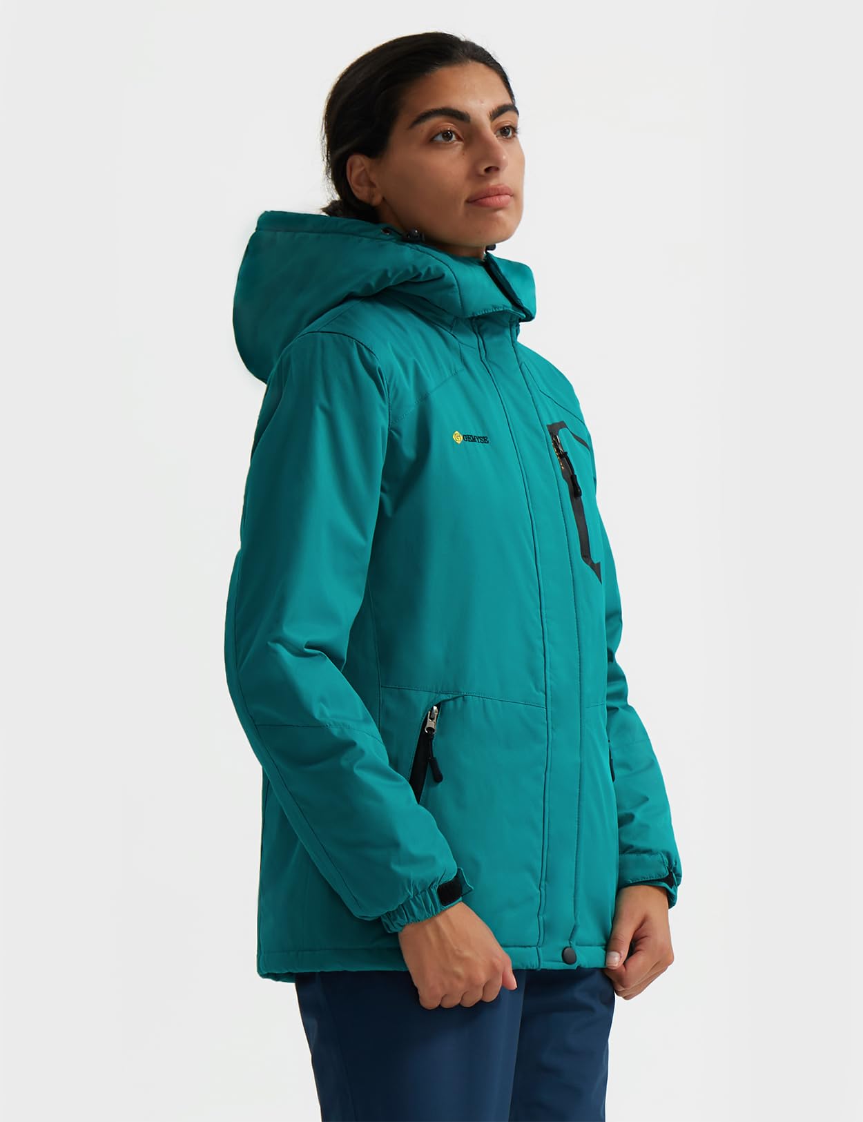 GEMYSE Women's Waterproof Ski Jacket - Winter Windproof Snow Coat for Hiking, Snowboarding & Outdoor Activities