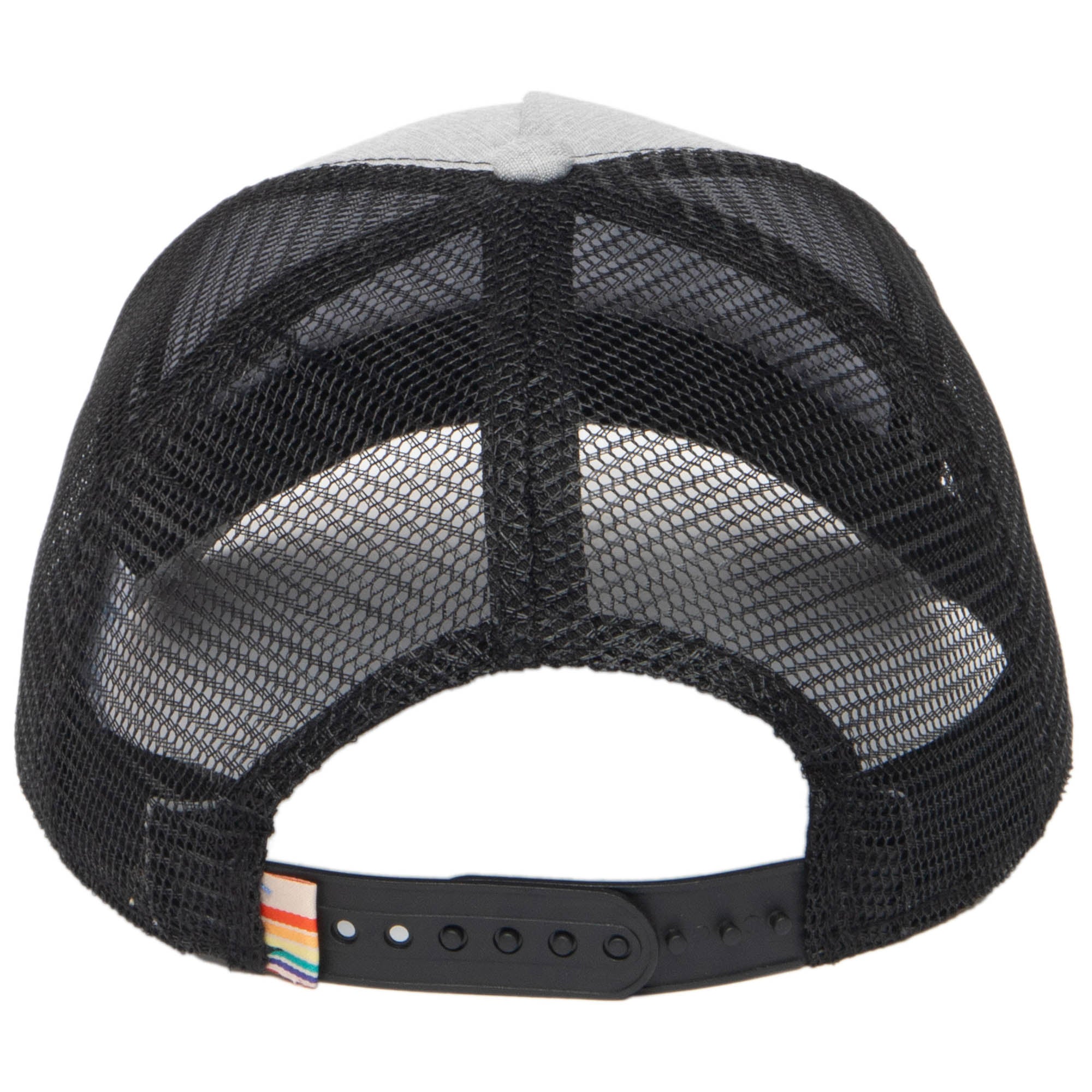 Ocean Pacific 5 Panel Trucker Hat with Grey Palm Leaf Print - Stylish & Breathable Baseball Cap for Men & Women - Perfect for Outdoor Activities, Beach, Hiking & Casual Wear