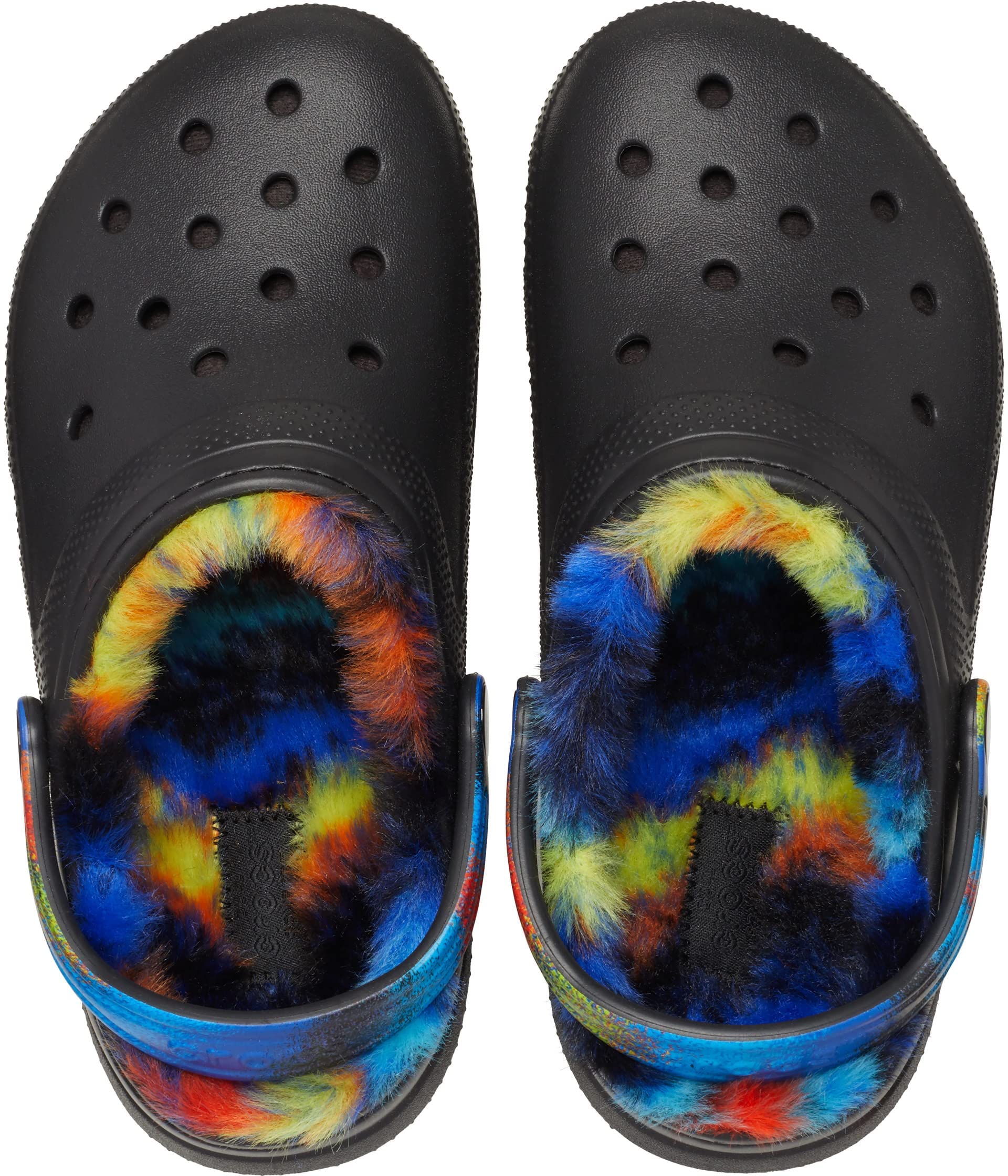 Crocs Unisex Kids Classic Lined Clog Shoes - Waterproof Comfortable Slip-On Spray Dye Design for Boys & Girls - Perfect for School, Playtime & Outdoor Activities