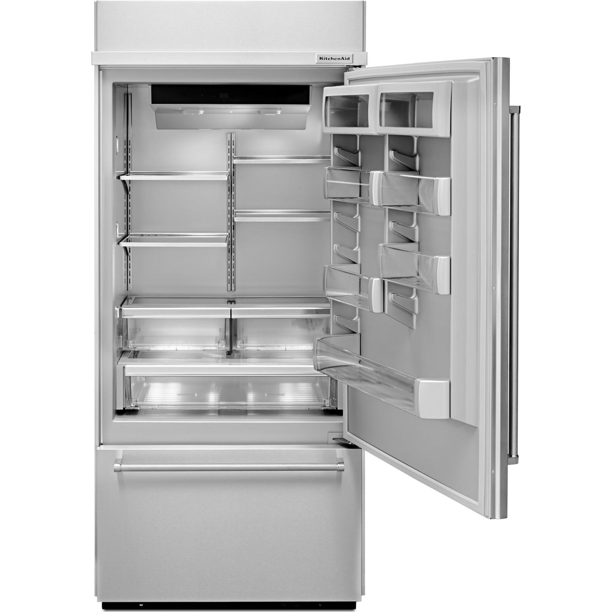KitchenAid KBBR306ESS 36-Inch Bottom Freezer Refrigerator - Stainless Steel, Energy Star Certified - Perfect for Modern Kitchens & Open Floor Plans