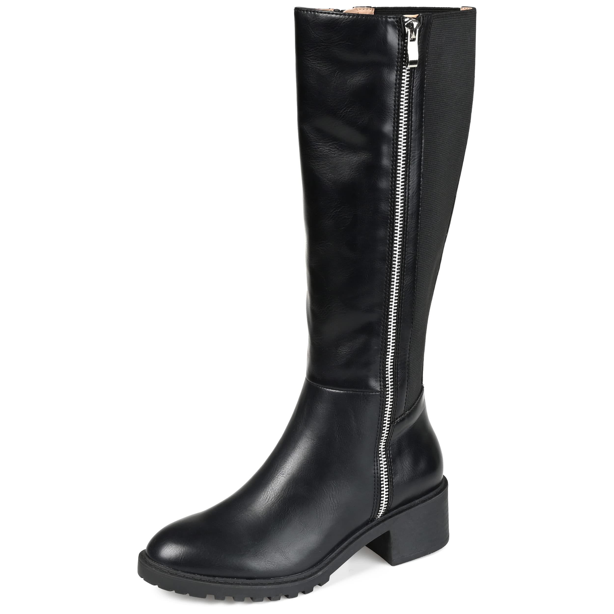Journee Collection Women's Combat Boots - Stylish & Comfortable Ankle Boots for Everyday Wear | Perfect for Casual Outfits, Work & Outdoor Adventures