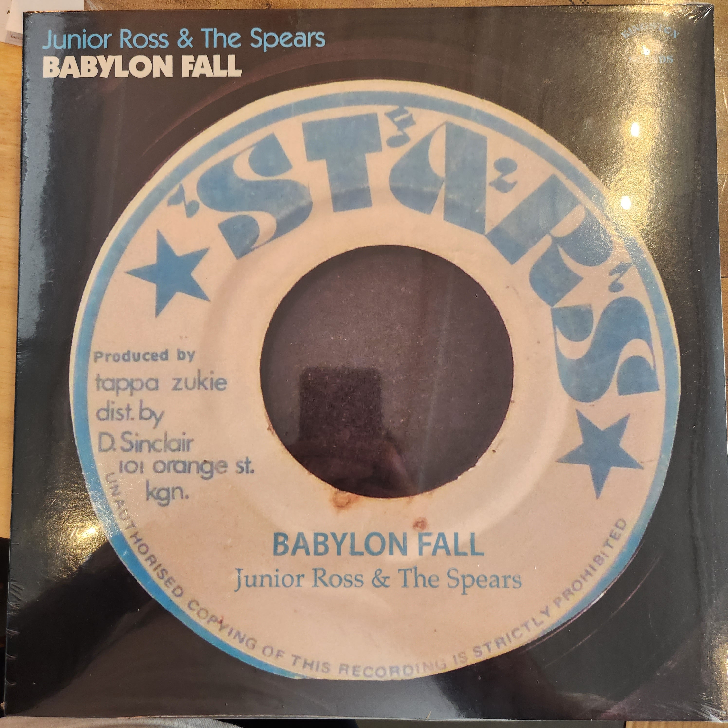 Junior Ross & The Spears - Babylon Fall Vinyl LP Record | Reggae Music Album | Perfect for Home Listening & Music Collectors
