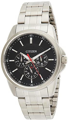 Silver Bracelet, Black Dial