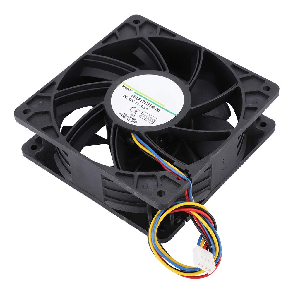 4-Pin Premium Quiet Cooling Fan 120mm - 12V 1.5A Ball Bearing DC Fan with PWM Control - 4500 RPM High Speed, 200CFM Airflow - Ideal for PC Cooling, Gaming Rigs, Servers & Electronics