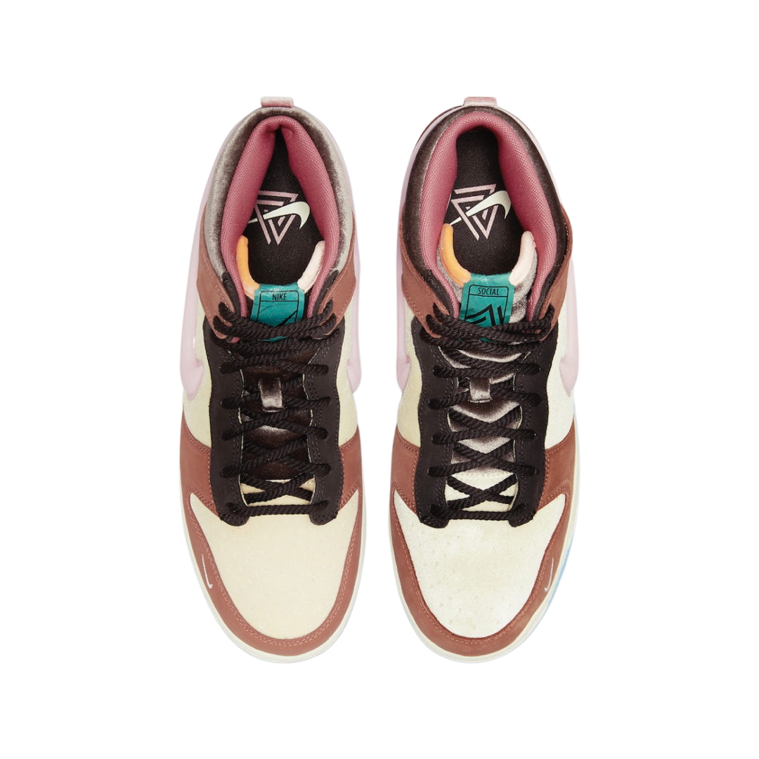 Nike Dunk Mid Sneakers in Soft Pink - Women's & Men's Basketball Shoes for Casual Wear, Street Style & Gym Workouts