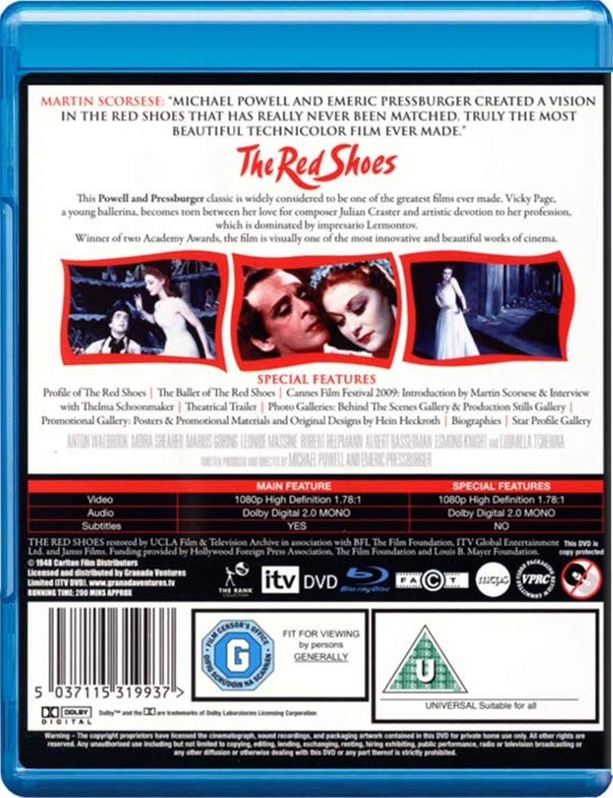 The Red Shoes: Special Restoration Edition - Classic Movie for Film Lovers & Collectors - Perfect for Home Theater & Movie Nights