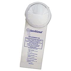 ProTeam QuarterVac Micron Filter Janitized Plus Vacuum Cleaner Bags - 100 Pack OEM Replacement (Model #100431, 450227) for Commercial & Home Cleaning - Dust & Allergen Protection for Offices, Schools & Hospitals