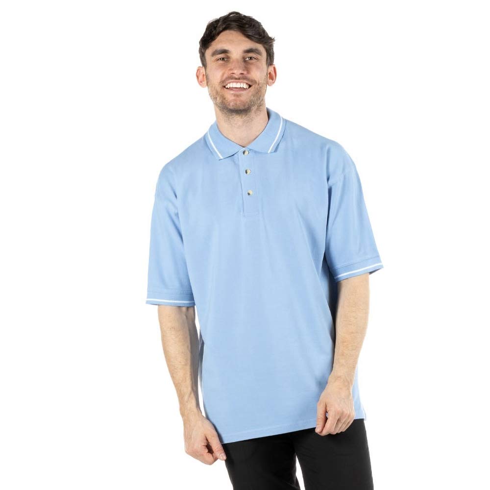 Men's St. Mellion Short Sleeve Polo Shirt - Breathable Cotton Casual Shirt for Golf, Work & Summer Outfits