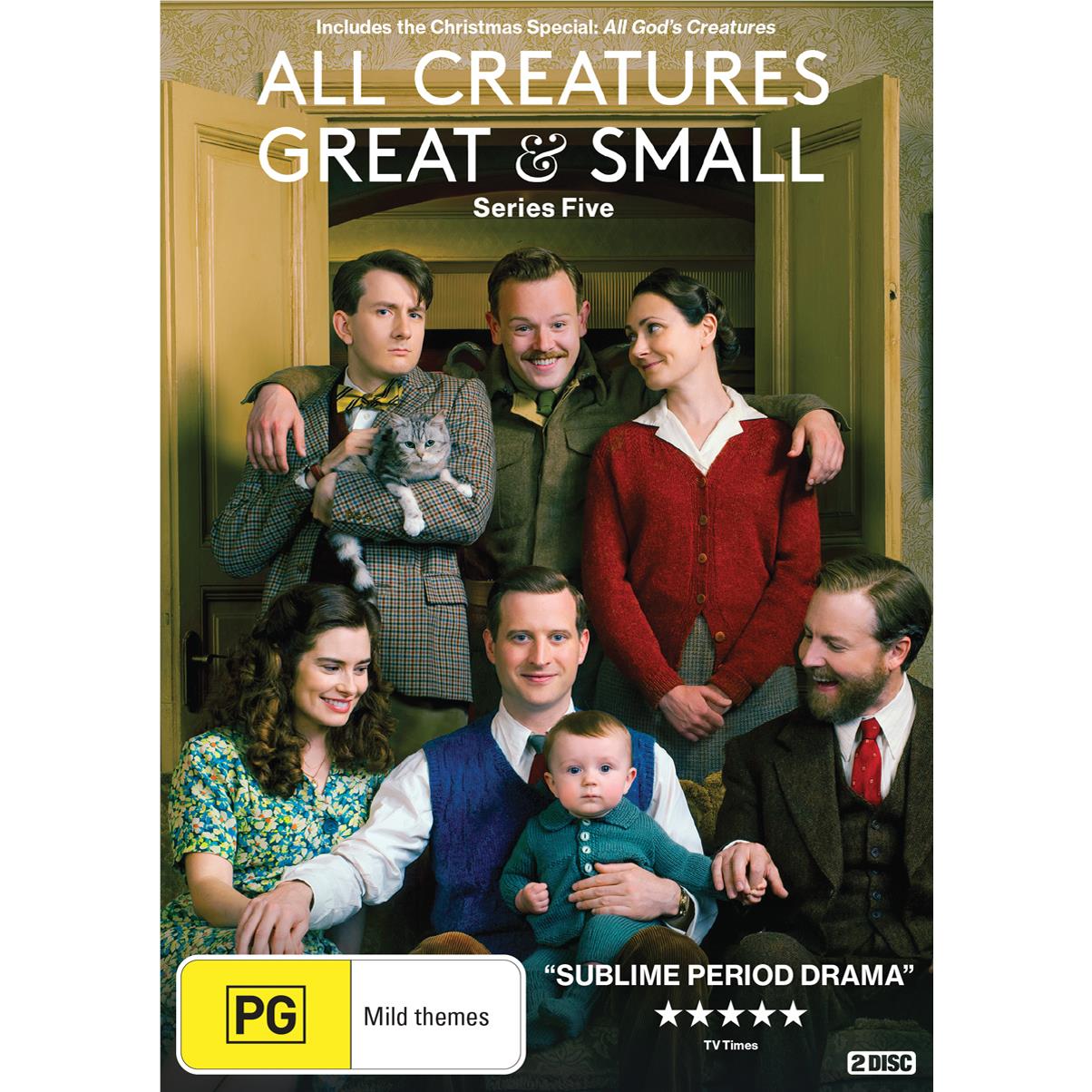 All Creatures Great & Small Season 5 DVD | Heartwarming British Veterinary Drama | Perfect for Family Movie Nights & Animal Lovers