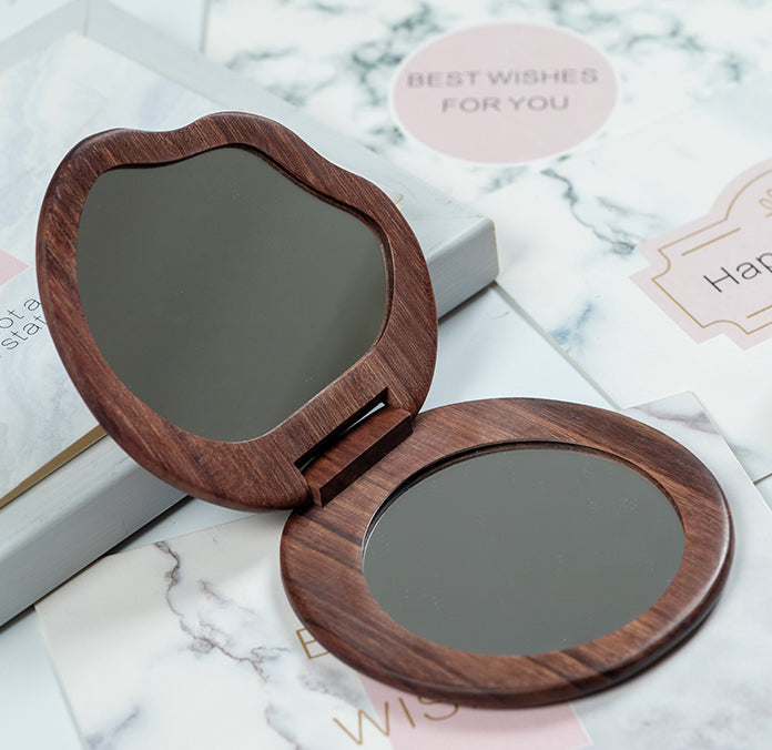 Portable Folding Compact Mirror with 360° Rotation - Perfect for Travel, Makeup, and Home Vanity | Lightweight & Durable Design