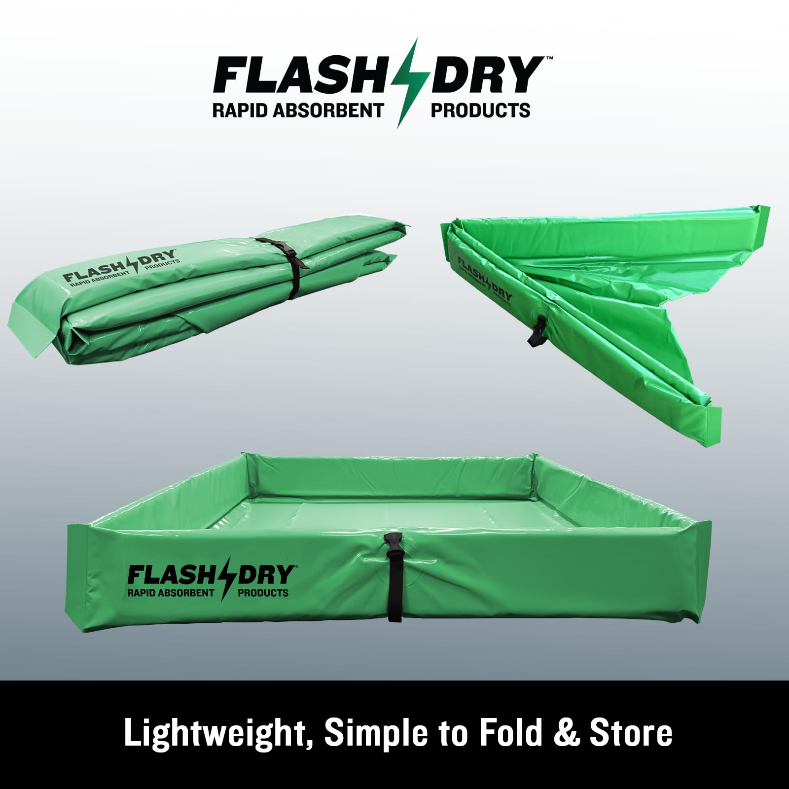 4’ x 4’ Portable Spill Containment Berm | Folding Duck Pond for Oil, Fuel & Chemical Spill Control | Heavy-Duty, UV-Resistant, Reusable & Easy to Clean | Ideal for Garage, Workshop & Industrial Use