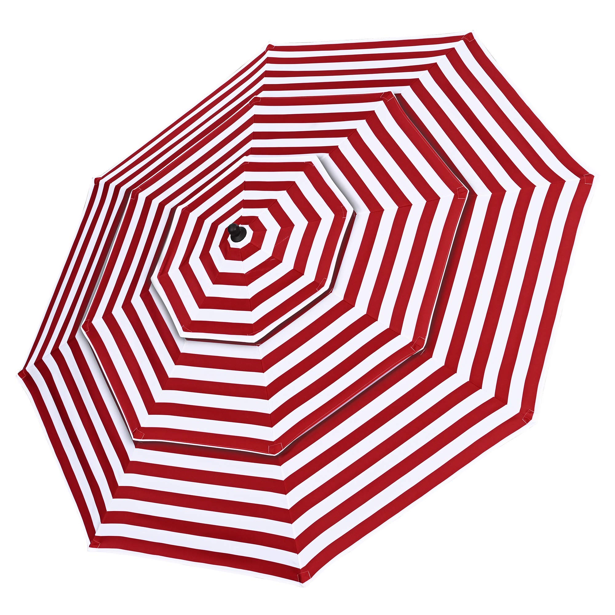 Yescom 9 Ft 3-Tier Patio Umbrella Replacement Canopy - Outdoor Market Table Sunshade Cover for Garden, Poolside, and Restaurant Use