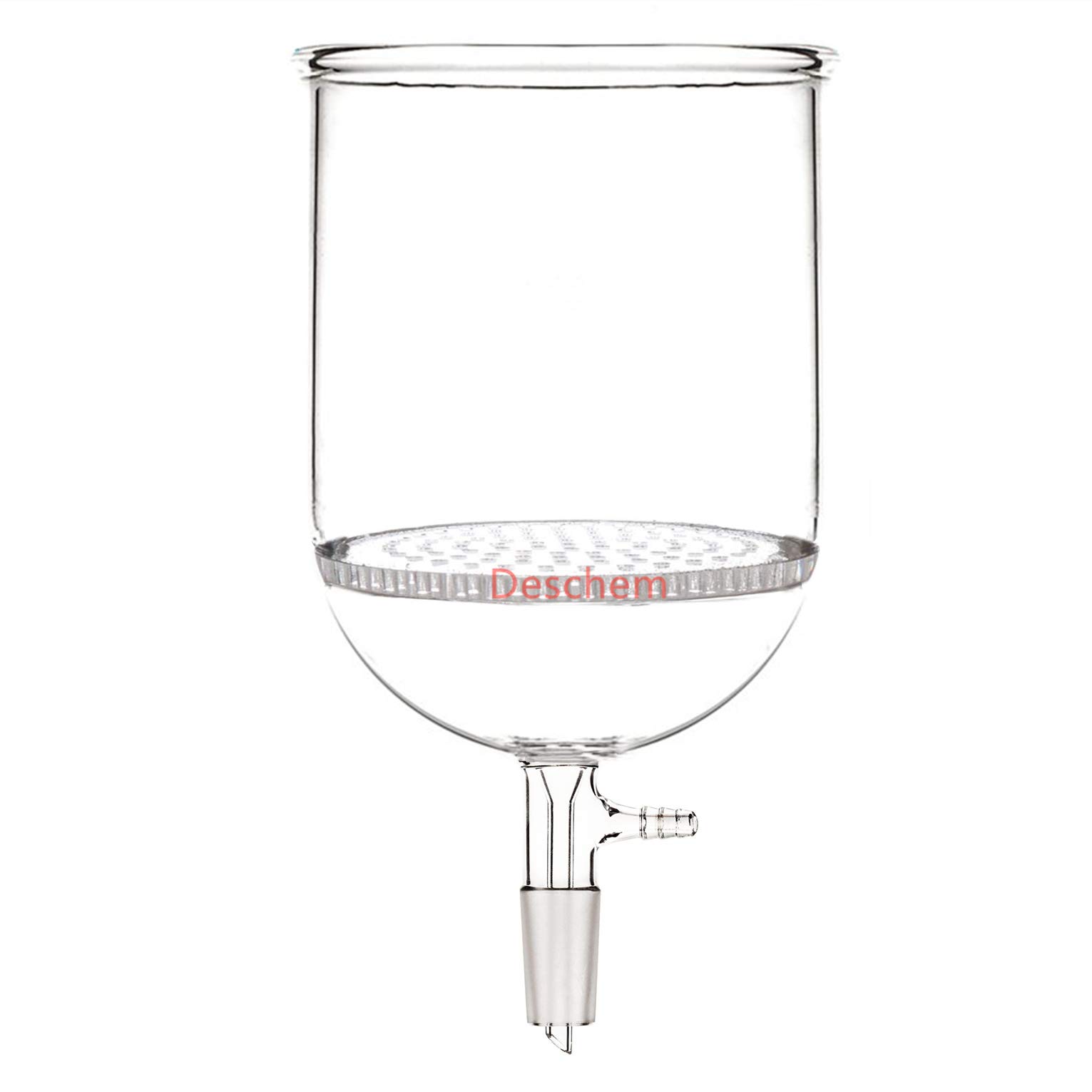 1L (1000ml) 24/40 Glass Buchner Funnel with 110mm Pore Plate - Laboratory Vacuum Filtration for Chemistry & Science Experiments
