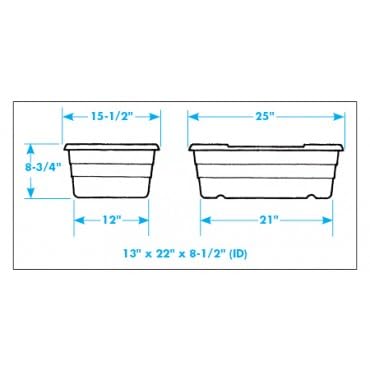 ULTRASOURCE Food Grade Bus Totes - 6 Pack Yellow Meat Lugs for Commercial Kitchens, Restaurants & Food Processing | NSF Approved Heavy Duty Containers for Meat, Seafood & Produce Storage