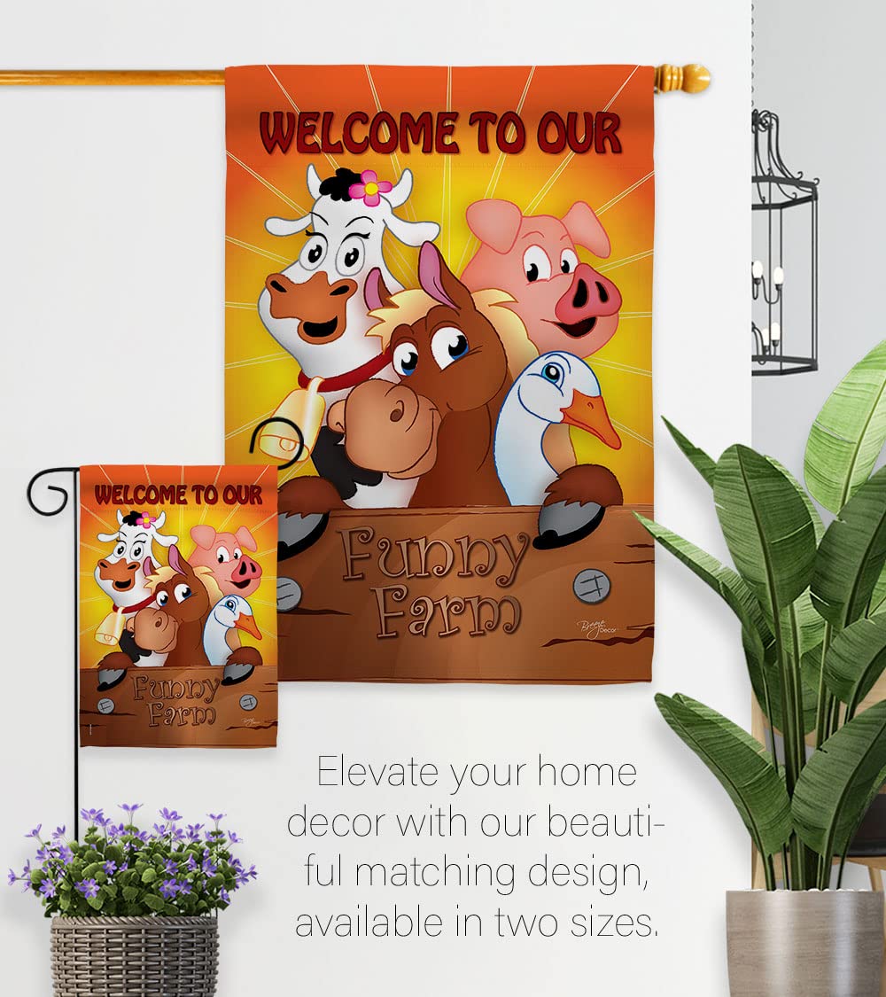 Funny Farm Nature House Flag 28x40