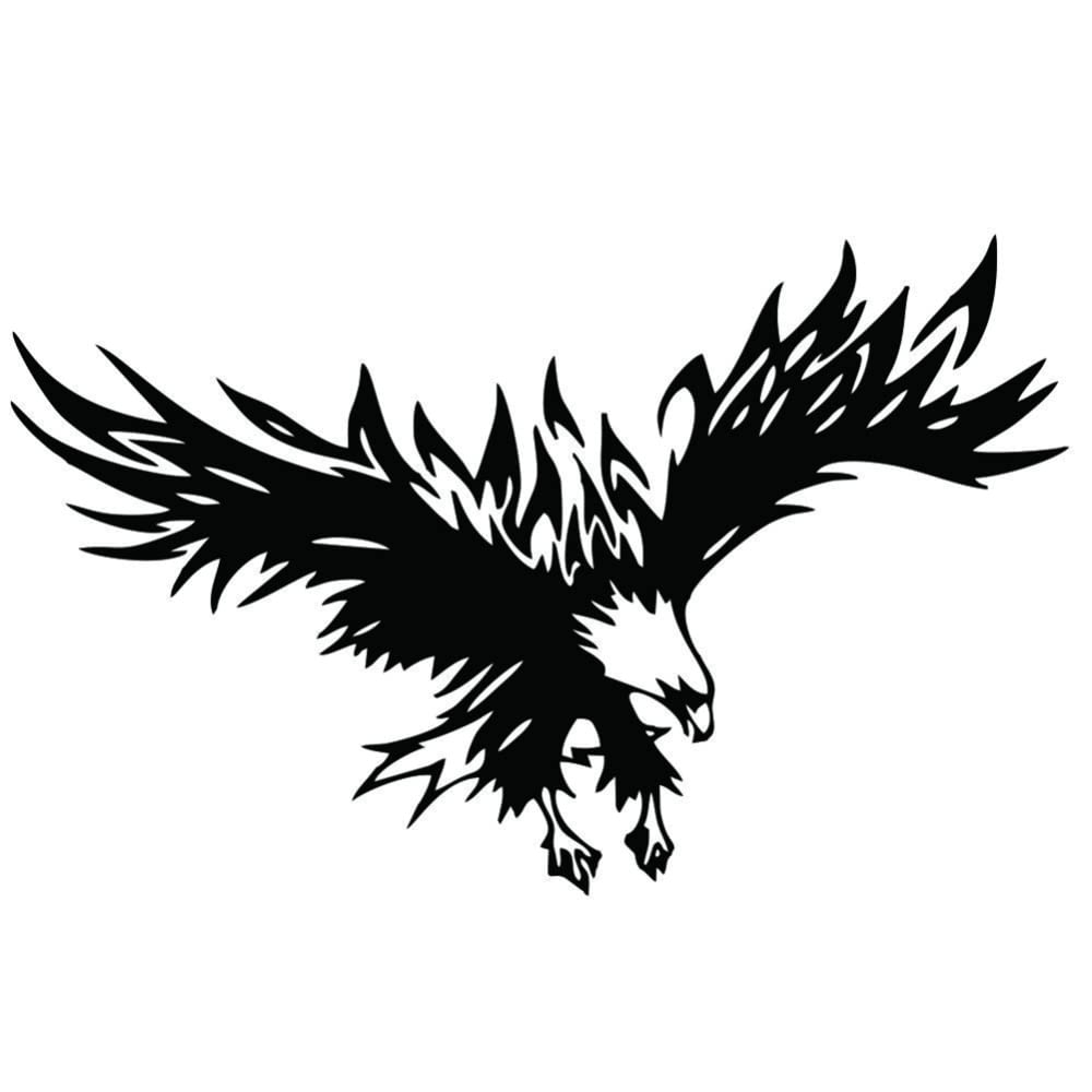 Gigicloud Flying Wings Eagle Car Decals - Cool Eagle-Shaped Vinyl Stickers for Car Hood, Body & Side - Universal Self-Adhesive Automotive Graphics for Styling (Perfect for Trucks, SUVs & Sports Cars)