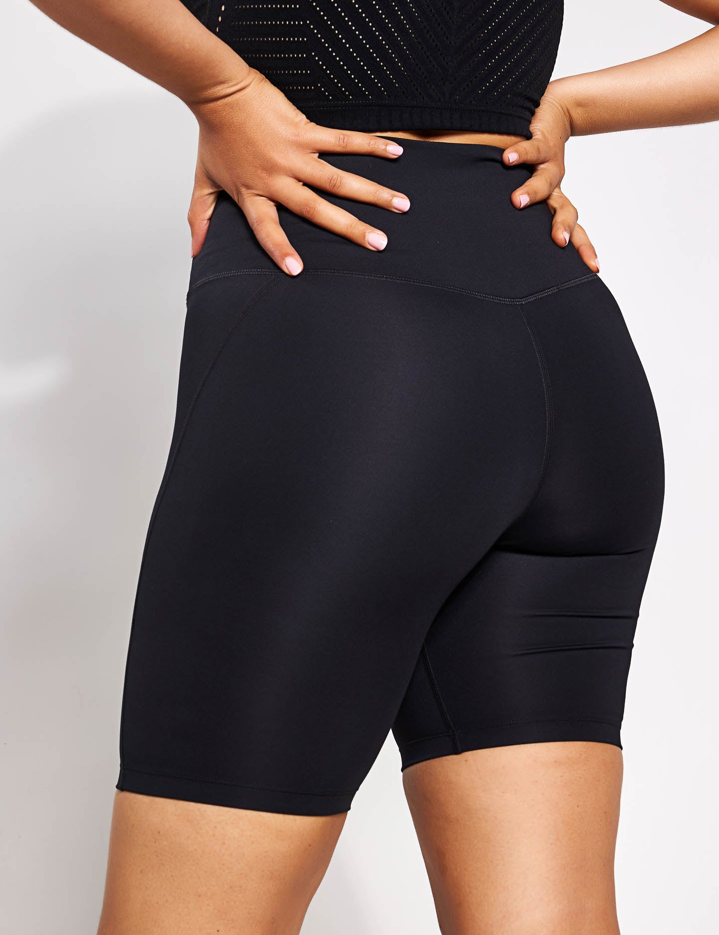High Waisted Bike Shorts for Women - Black Compression Workout Shorts - Perfect for Cycling, Running & Yoga