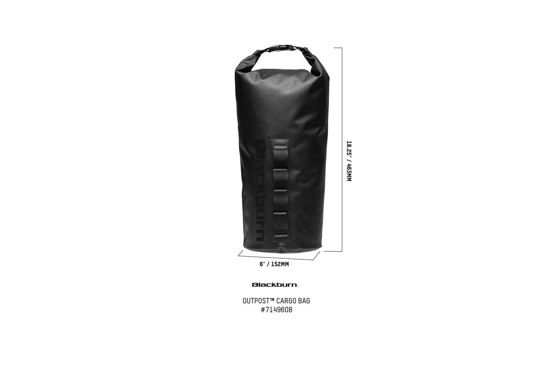 Blackburn Outpost Elite Cargo Bag - Waterproof Bike Pannier for Commuting, Touring & Adventure Cycling | Perfect for Urban Rides & Outdoor Expeditions