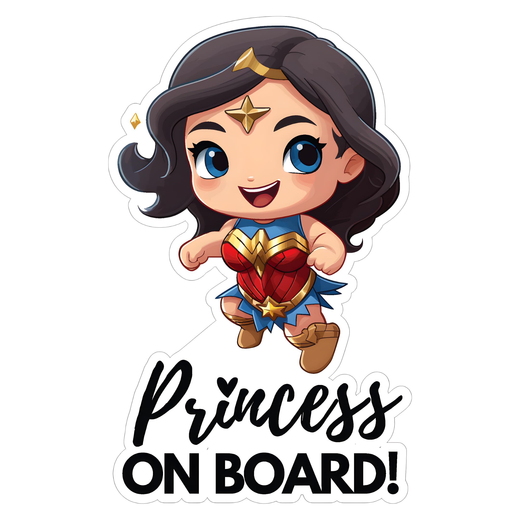 Baby on Board Car Stickers - Pack of 2 Adorable Princess Design for Child Safety | Perfect for Family Vehicles, School Pickups & Road Trips