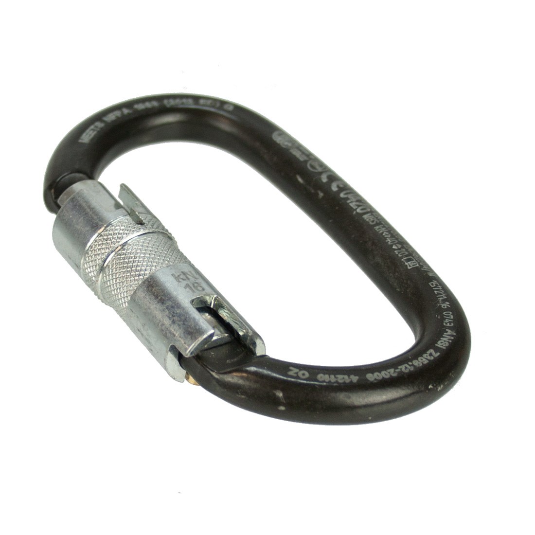 Liberty Mountain ANSI Certified Steel Carabiner with Triple Locking Mechanism - Oval Shape for Climbing, Hiking & Outdoor Safety Gear