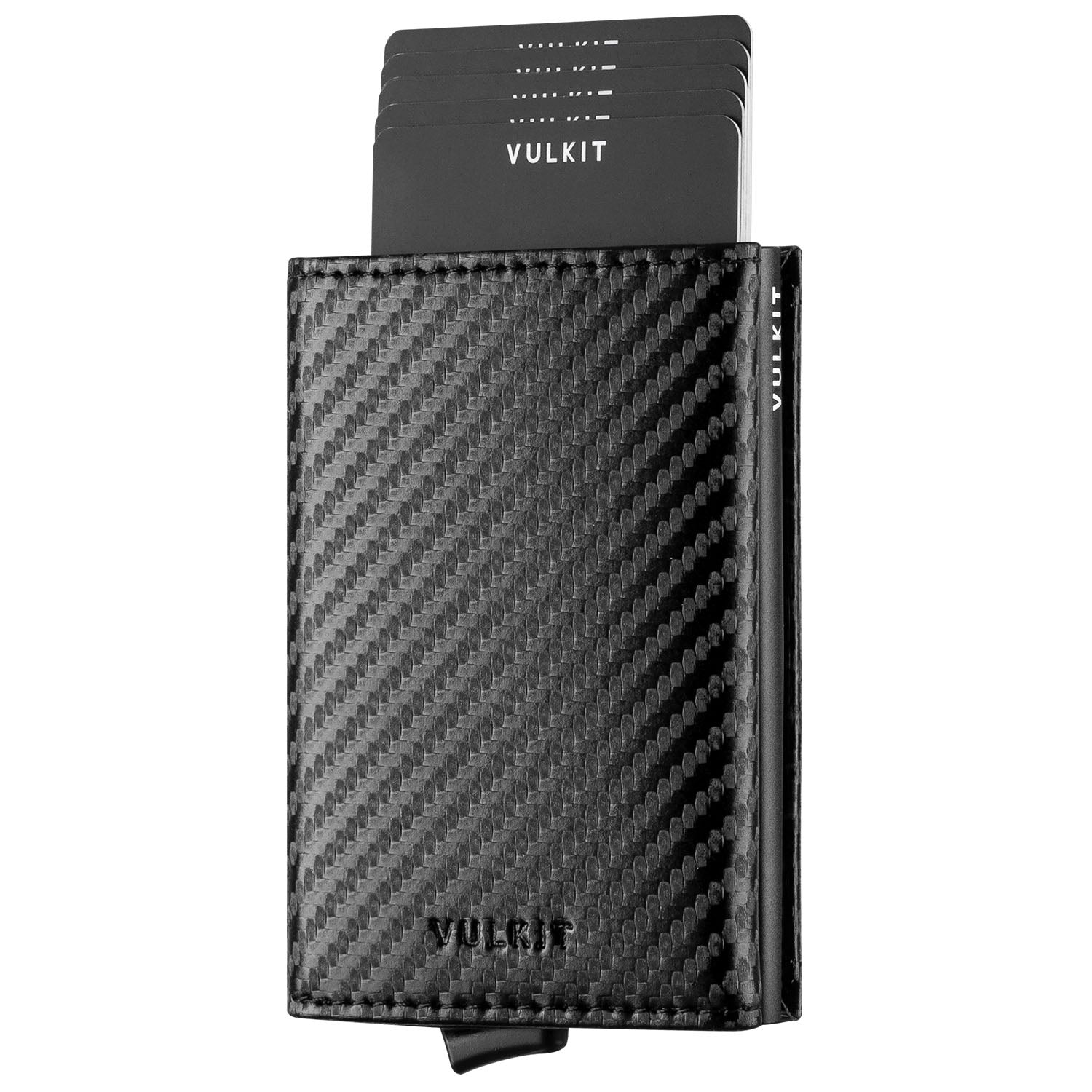VC203 RFID Blocking Tri-Fold Wallet with Back Zipper Slot & Magnetic Closure - Slim Leather Wallet for Men, Perfect for Travel, Business & Everyday Use