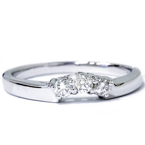14K Gold 1/4 Carat Diamond Curved Wedding Anniversary Ring for Women - Elegant Bridal Jewelry Gift for Wife, Engagement, Valentine's Day & Special Occasions