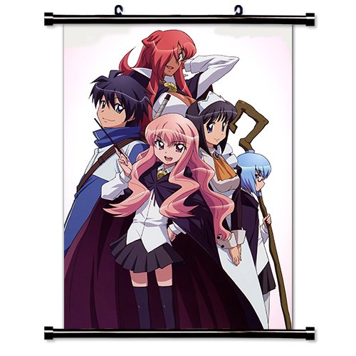 Zero no Tsukaima Anime Fabric Wall Scroll Poster 16x23 Inches - Familiar of Zero F Wall Art Decor for Anime Fans, Bedroom & Living Room