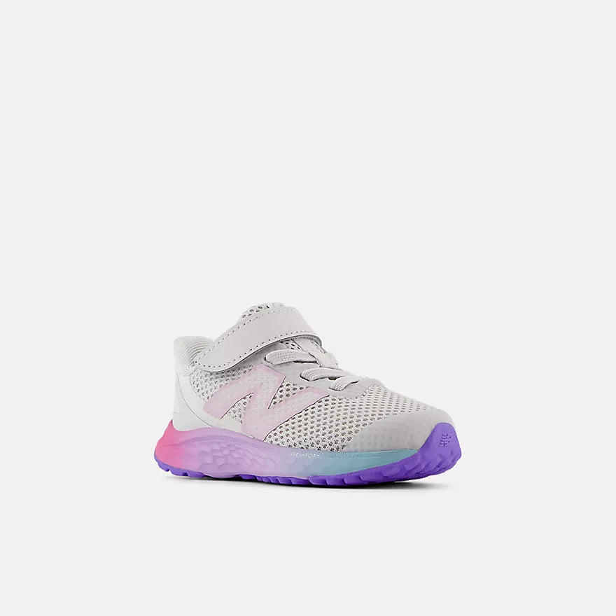 New Balance Grey Matter Fresh Foam Arishi v4 Bungee Lace Toddler Sneakers - Lightweight Running Shoes for Boys & Girls - Perfect for Playground, School & Everyday Wear