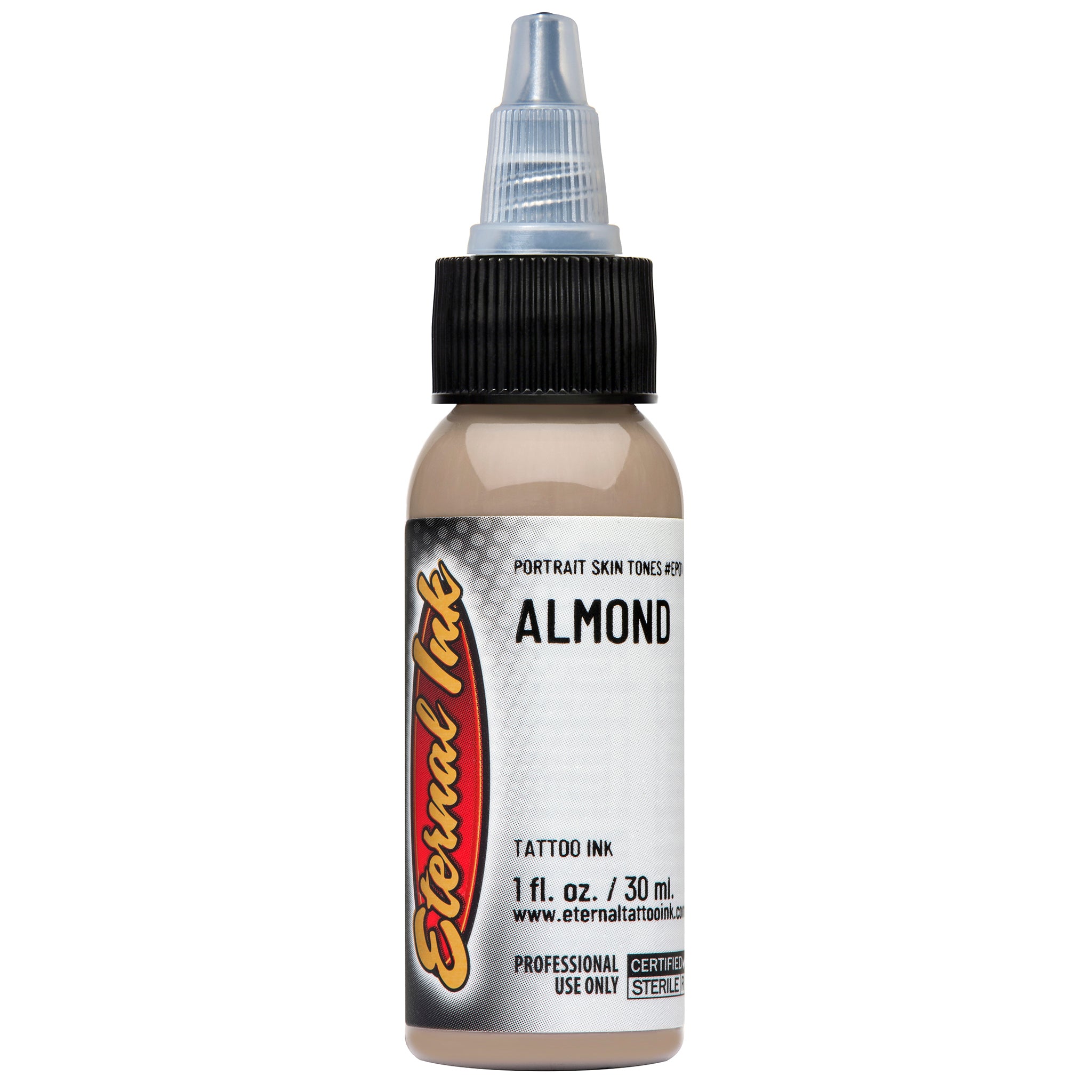 Eternal Portrait Skin Tones Almond Ink - Premium Tattoo Ink for Realistic Skin Tone Tattoos | Perfect for Portrait, Realism & Cover-up Tattoos