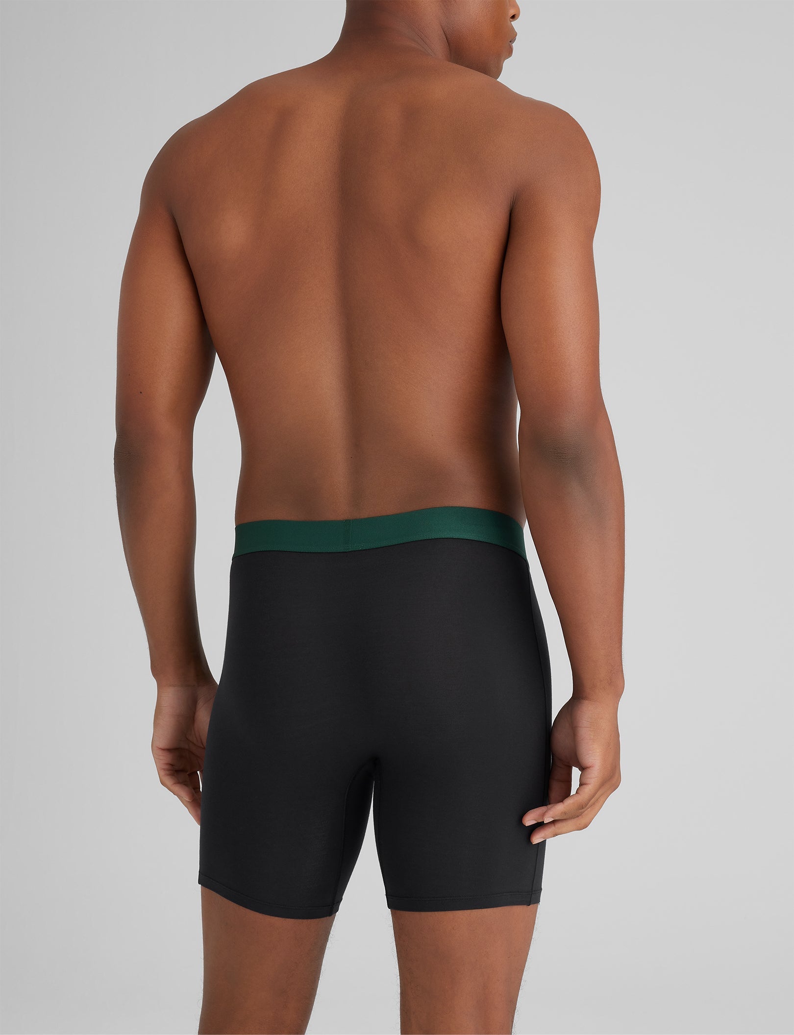 Breathable Cotton Mid-Length Boxer Briefs for Men - 6 Pack Comfort Underwear for Daily Wear, Workout & Sleep